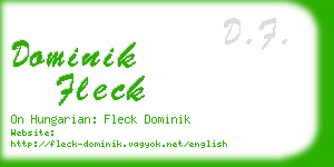 dominik fleck business card